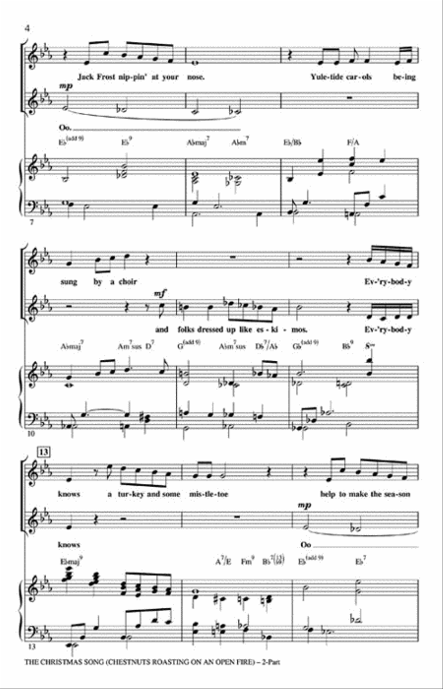 The Christmas Song (Chestnuts Roasting on an Open Fire) 2-Part scores gallery preview page 3