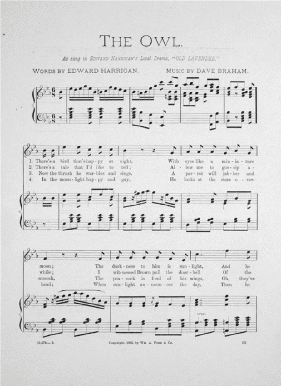 Songs in Harrigan's Local Drama, 
