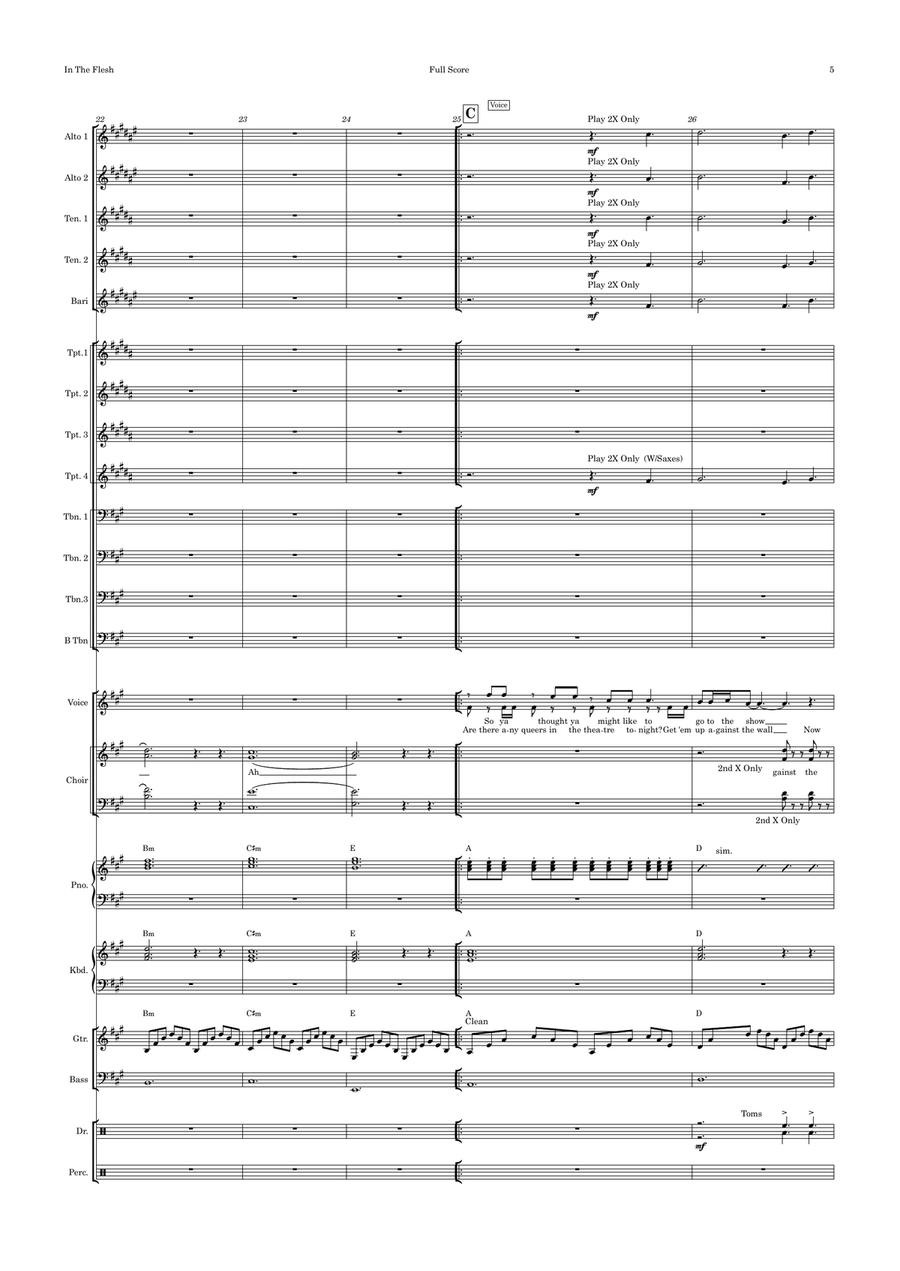 In The Flesh Jazz Ensemble scores gallery preview page 5