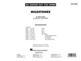Milestones (arr. John Berry) - Conductor Score (Full Score)