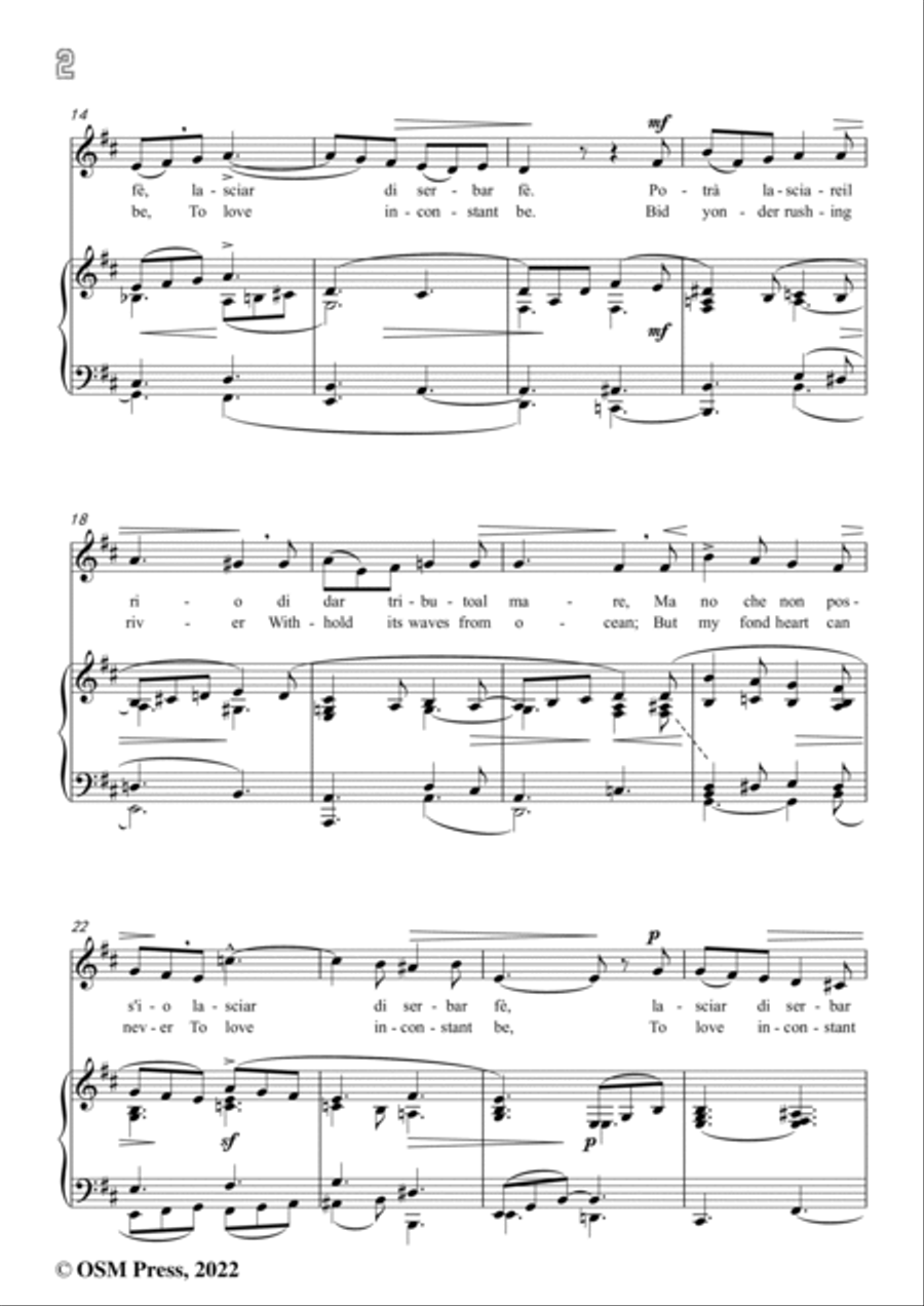 Supriani-Potrà lasciare il rio,in b minor,for Voice and Piano Voice Solo scores gallery preview page 4