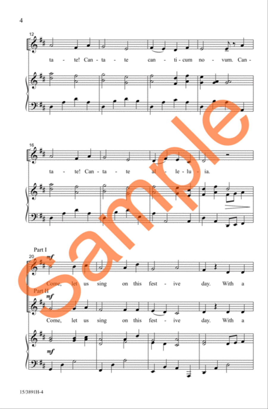 Cantate! 2-Part scores gallery preview page 4