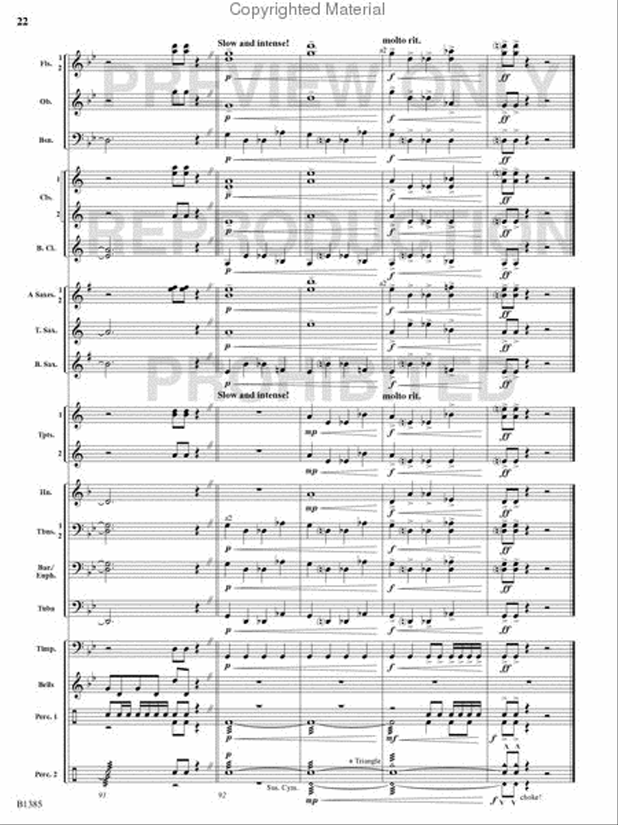 Krakatoa Concert Band scores gallery preview page 21
