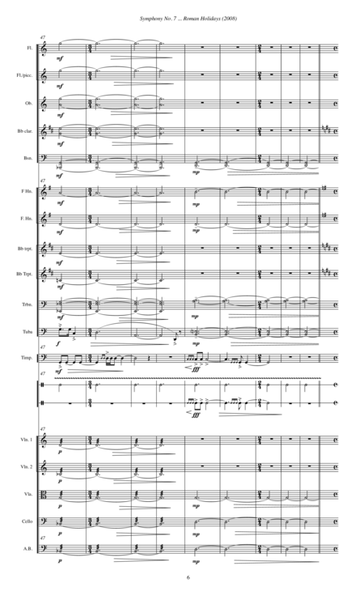 Symphony No. 7 ... Roman Holidays (2008) 1st movement, prelude
