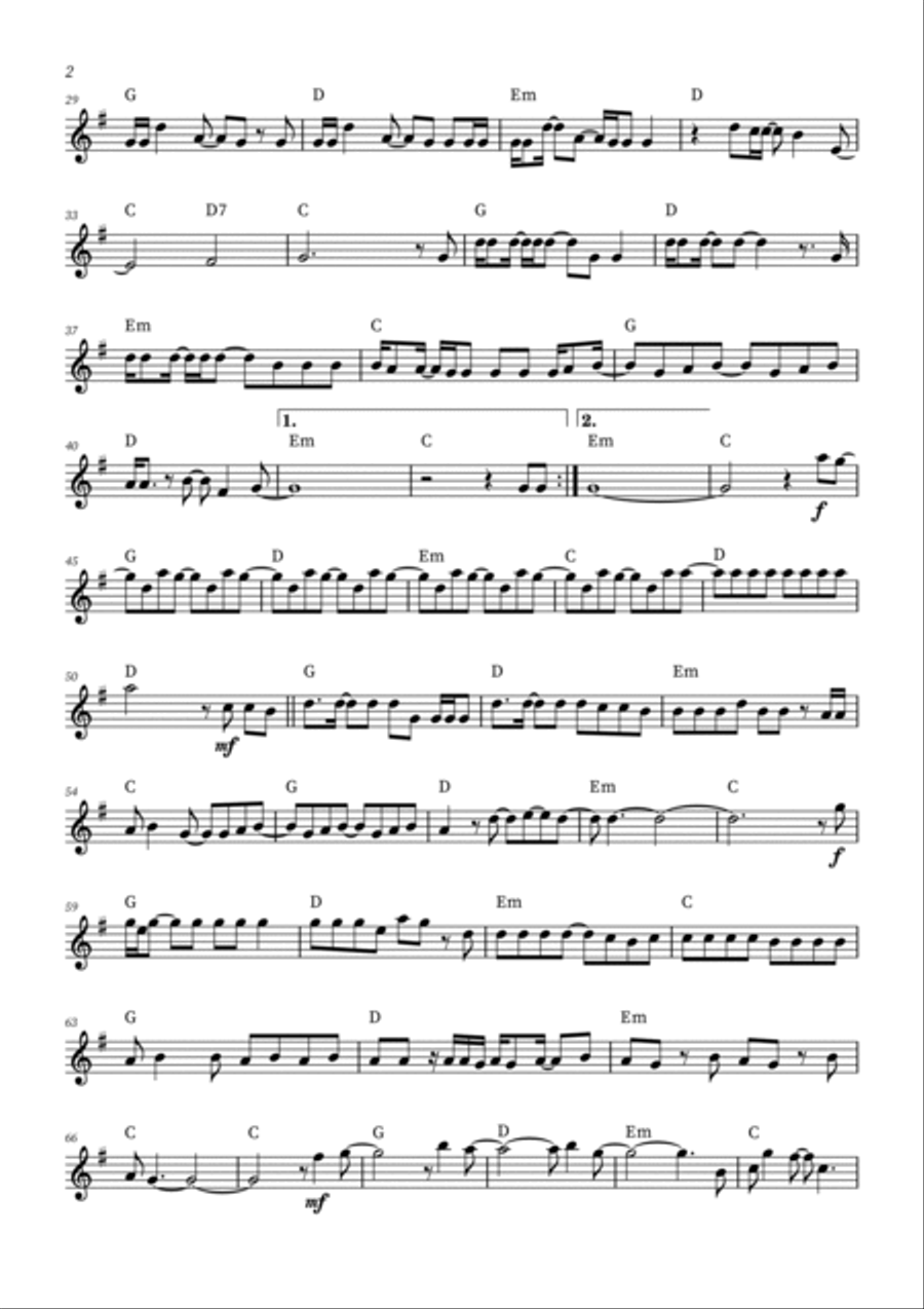 All Too Well Violin Solo scores gallery preview page 2