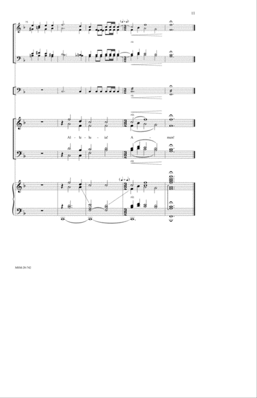 Hail Thee, Festival Day Hail Thee, Festival Day 4-Part scores gallery preview page 7