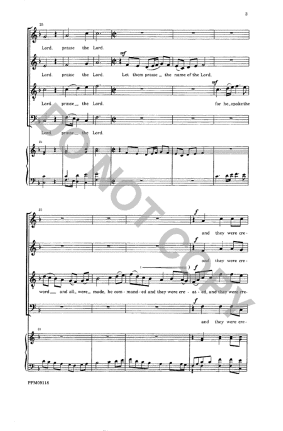 An Anthem for Thanksgiving 4-Part scores gallery preview page 4