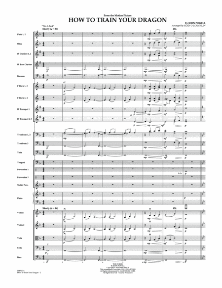 How to Train Your Dragon - Conductor Score (Full Score)