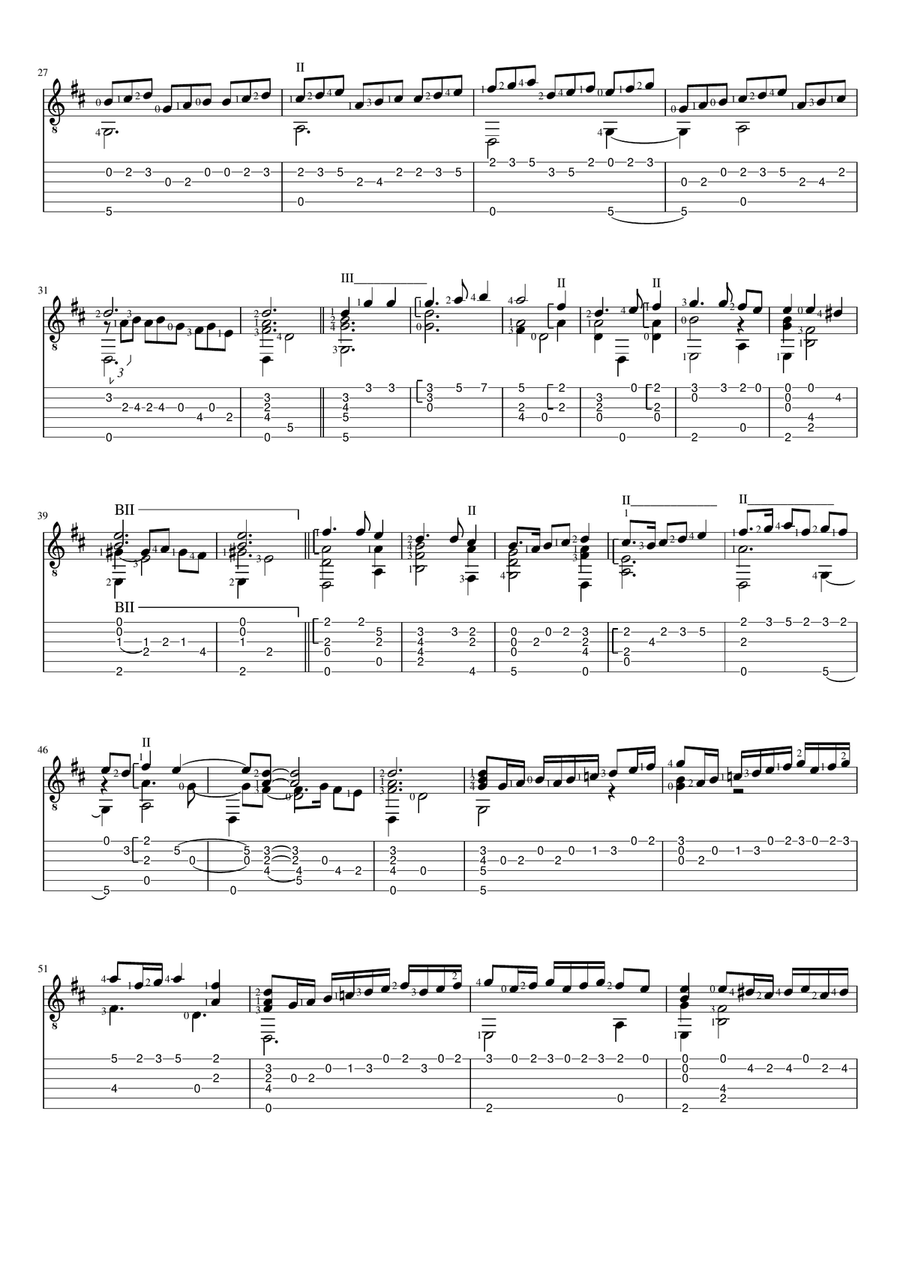 The Frog Galliard The Frog Galliard Classical Guitar scores gallery preview page 2