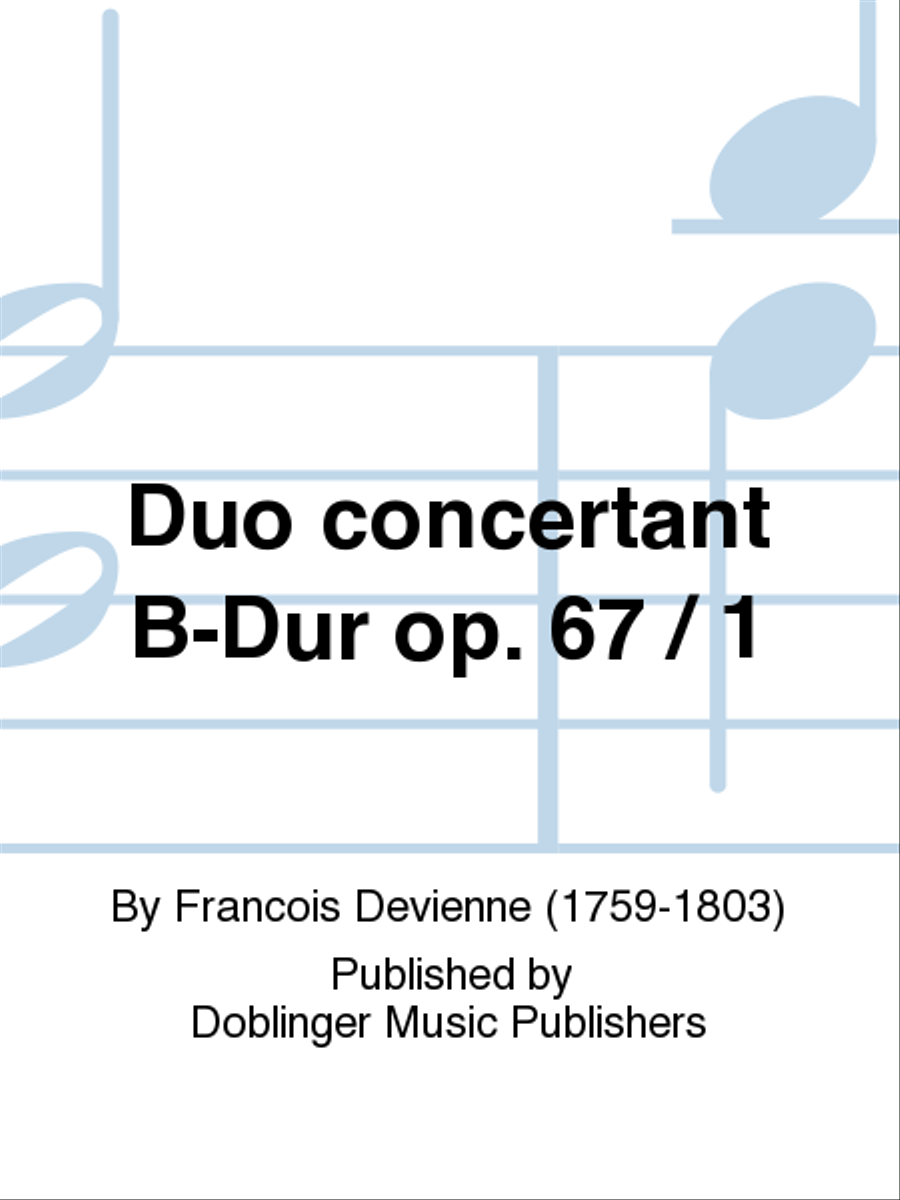 Duo concertant B-Dur op. 67 / 1 Part scores gallery preview page 1