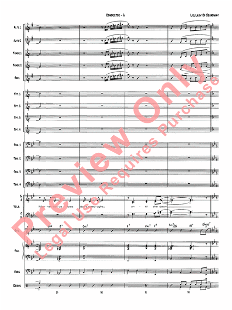 Lullaby of Broadway Jazz Ensemble scores gallery preview page 11