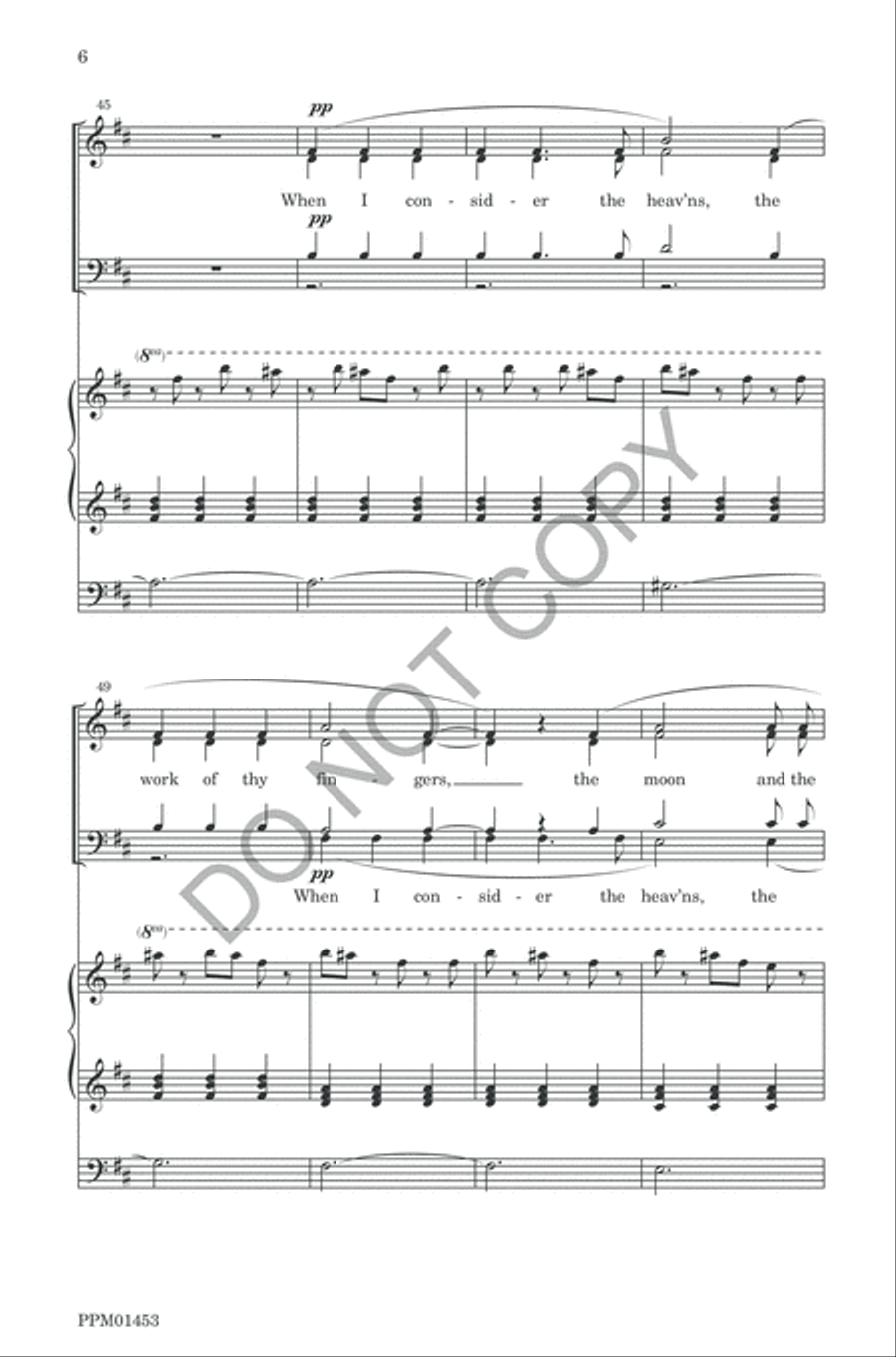 Psalm VIII 4-Part scores gallery preview page 9
