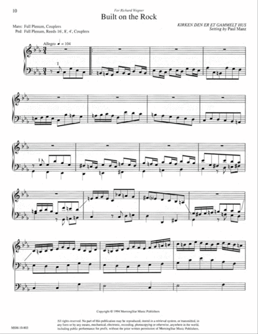 Improvisations on Reformation Hymns Organ scores gallery preview page 6