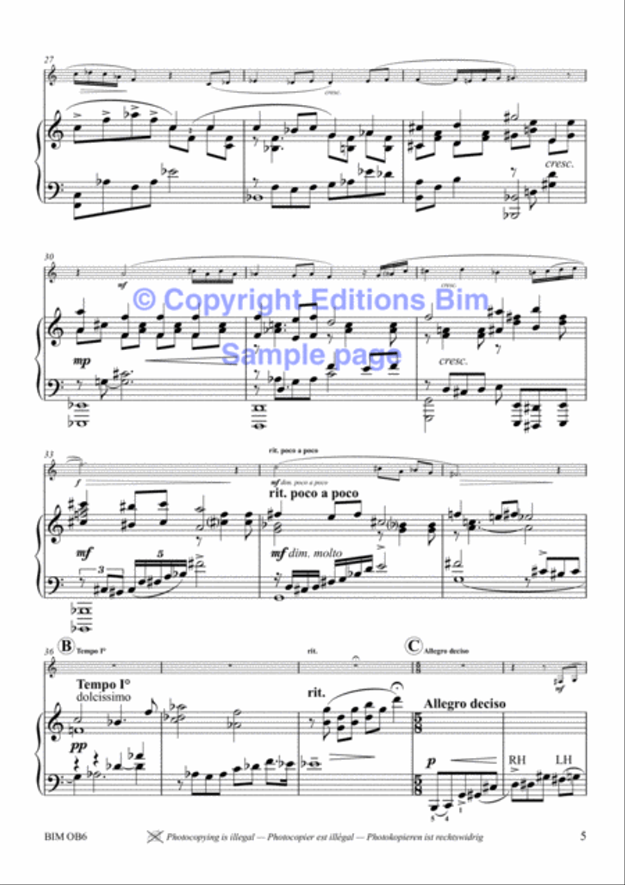 Introduction and Allegro English Horn scores gallery preview page 4