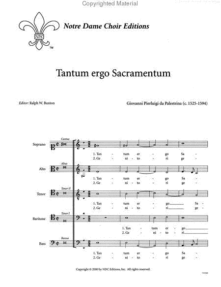 Tantum ergo Sacramentum for SATBB Choir