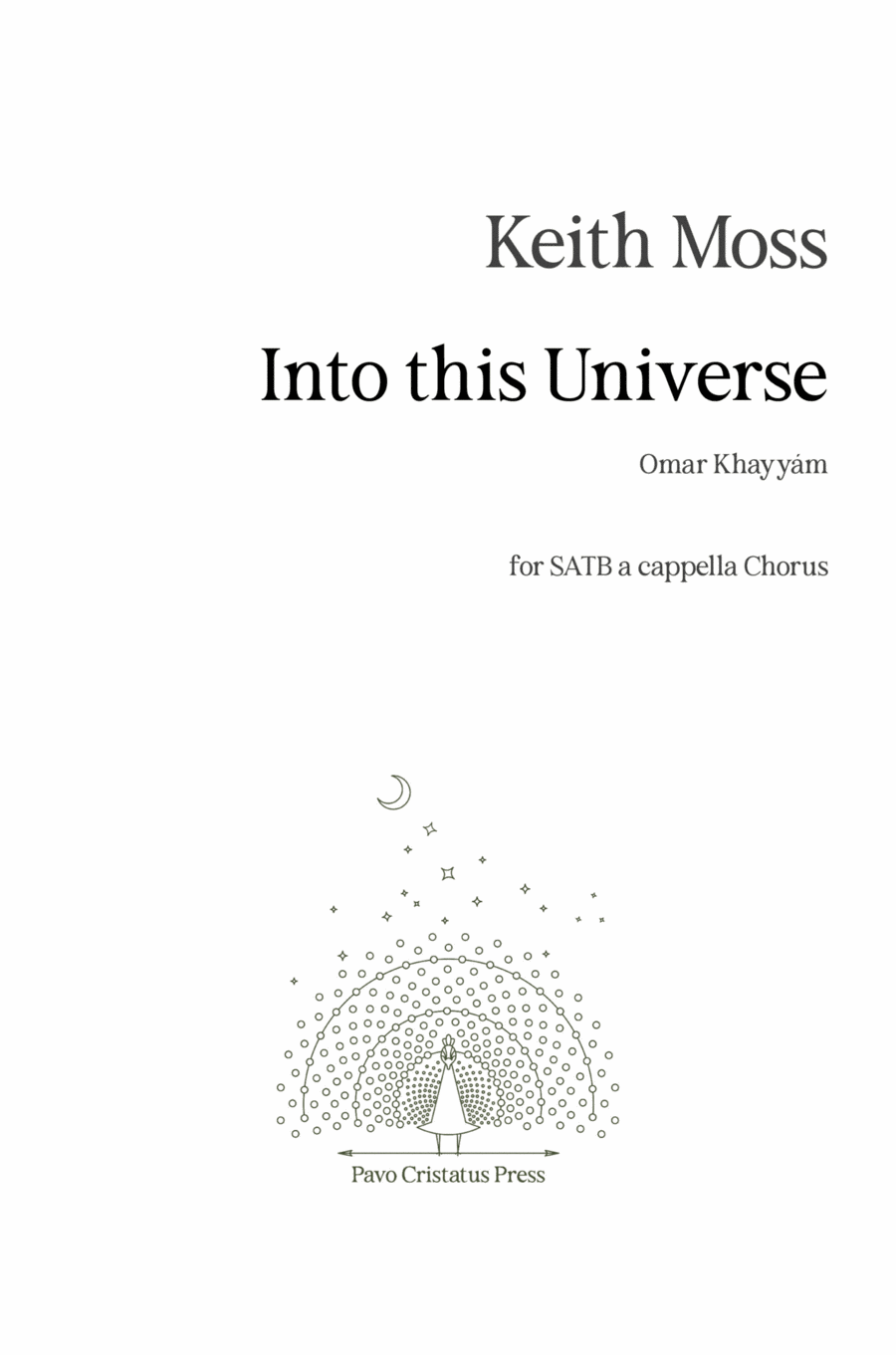 Into this Universe 4-Part scores gallery preview page 1