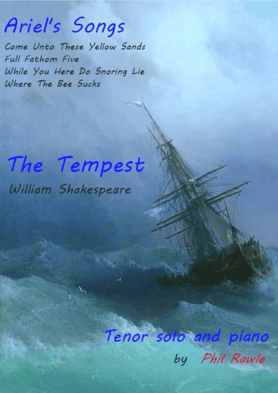 Ariel's Songs from The Tempest Voice Solo scores gallery preview page 1