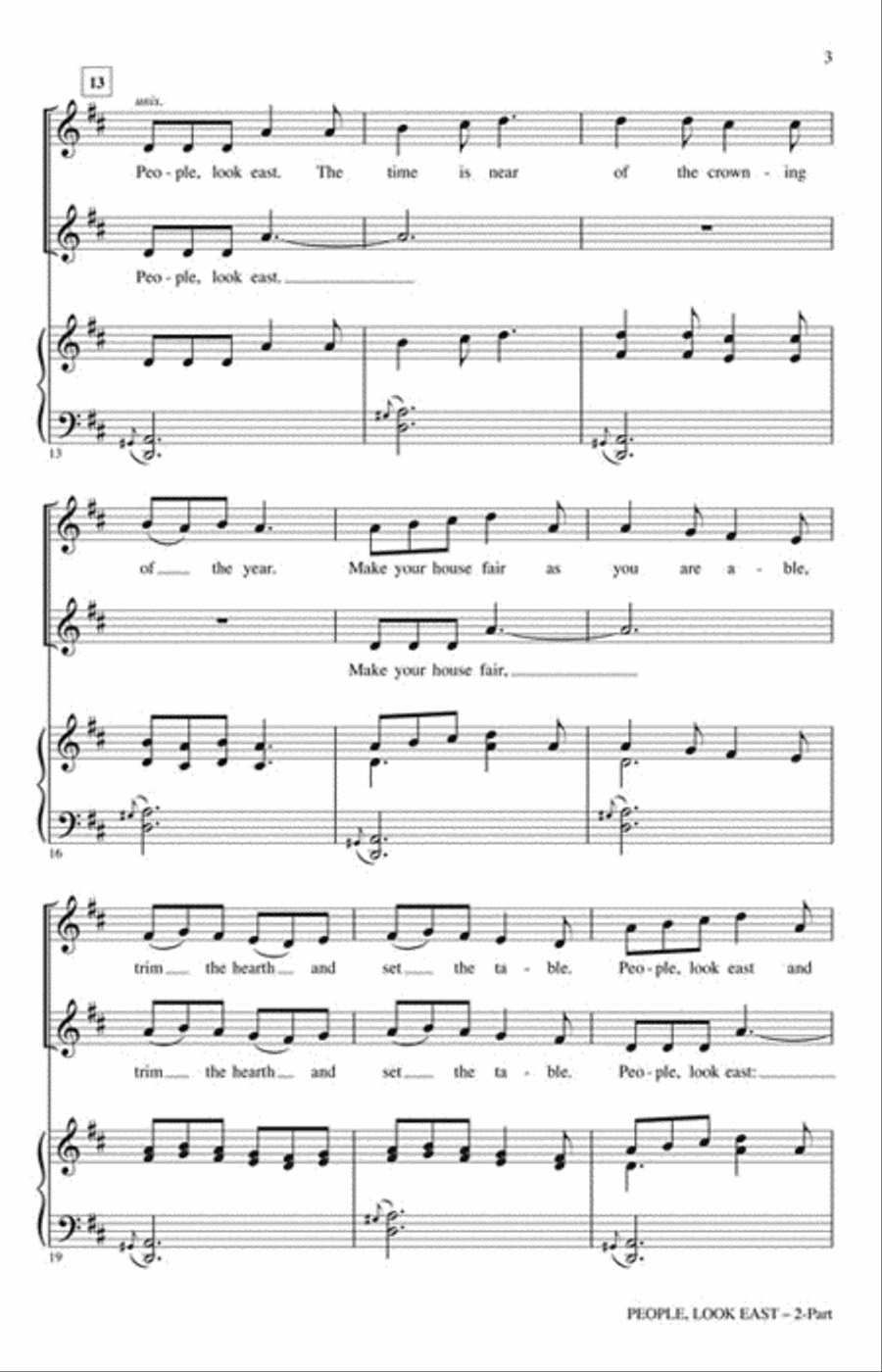 People, Look East 2-Part scores gallery preview page 3