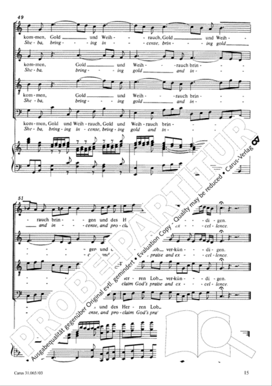 They all shall day come out from Sheba (Sie werden aus Saba alle kommen) TB scores gallery preview page 16