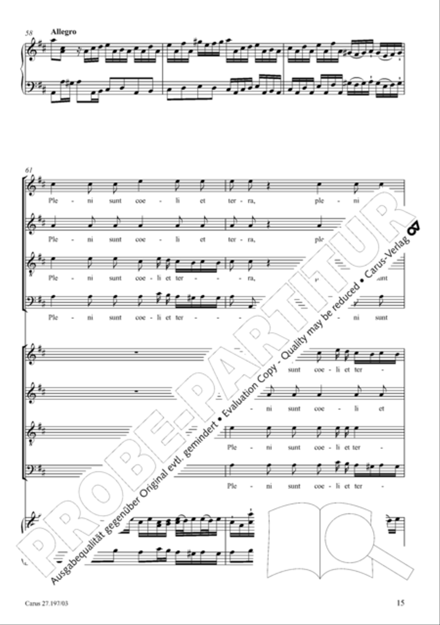 Te Deum in D a due cori SSATB scores gallery preview page 15