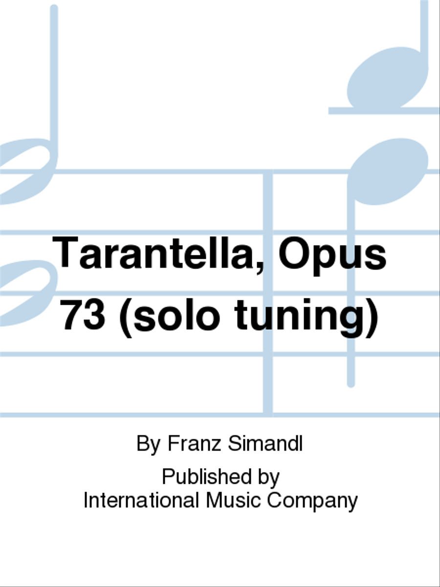 Tarantella, Opus 73 (Solo Tuning) Double Bass scores gallery preview page 1