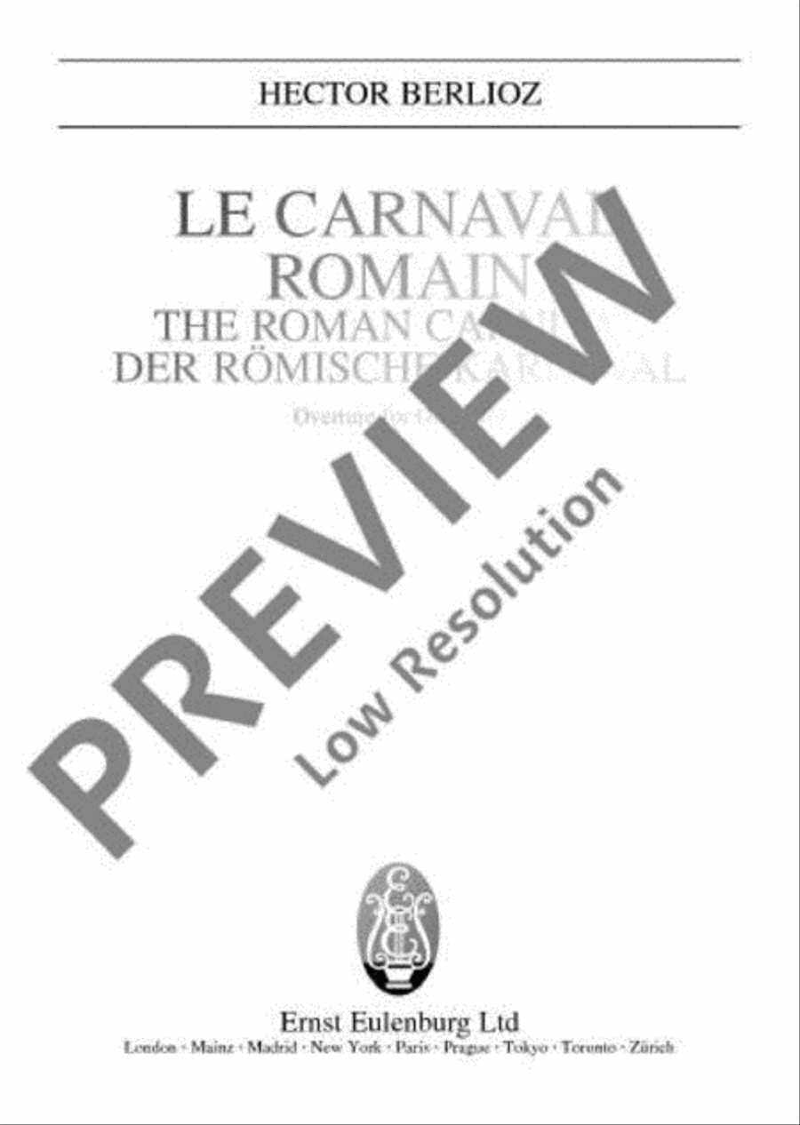 The Roman Carnival The Roman Carnival Orchestra scores gallery preview page 2