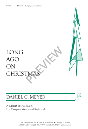 Book cover for Long Ago on Christmas