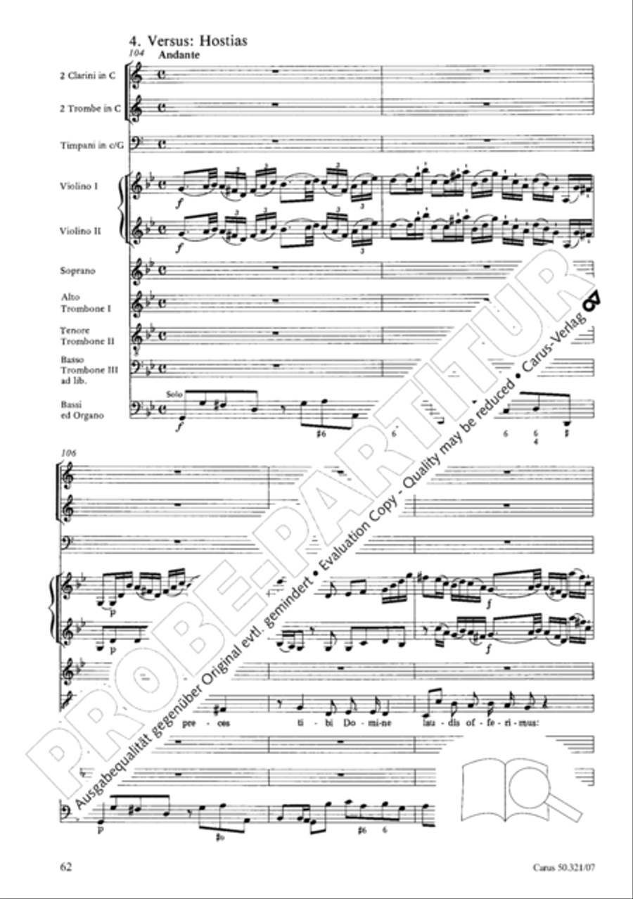 Requiem in C minor 4-Part scores gallery preview page 69