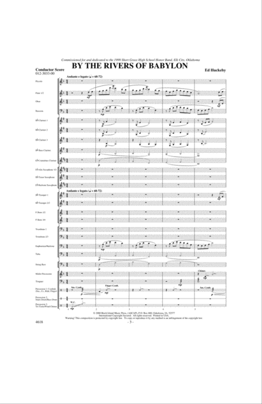 By the Rivers of Babylon Concert Band scores gallery preview page 2
