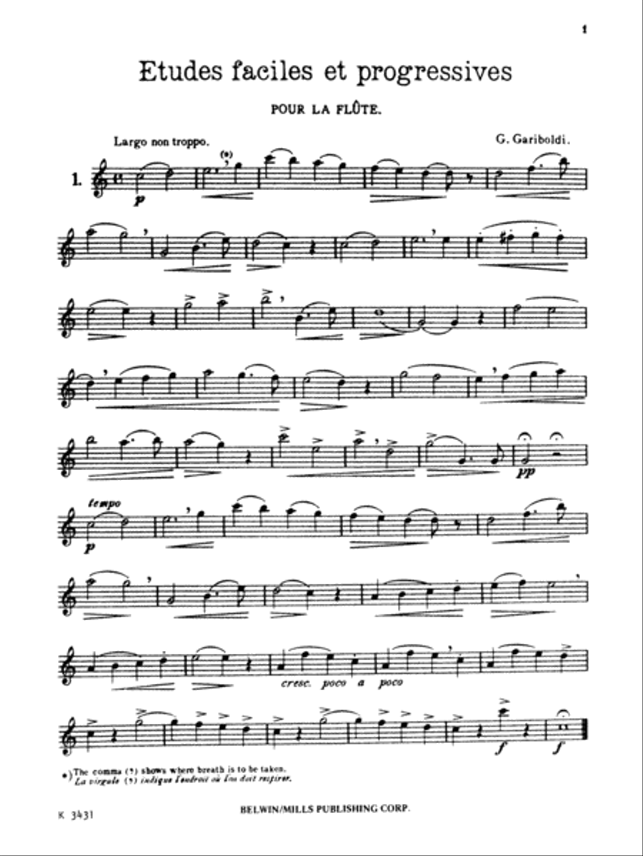 Thirty Easy and Progressive Studies, Volume 1 Flute scores gallery preview page 2