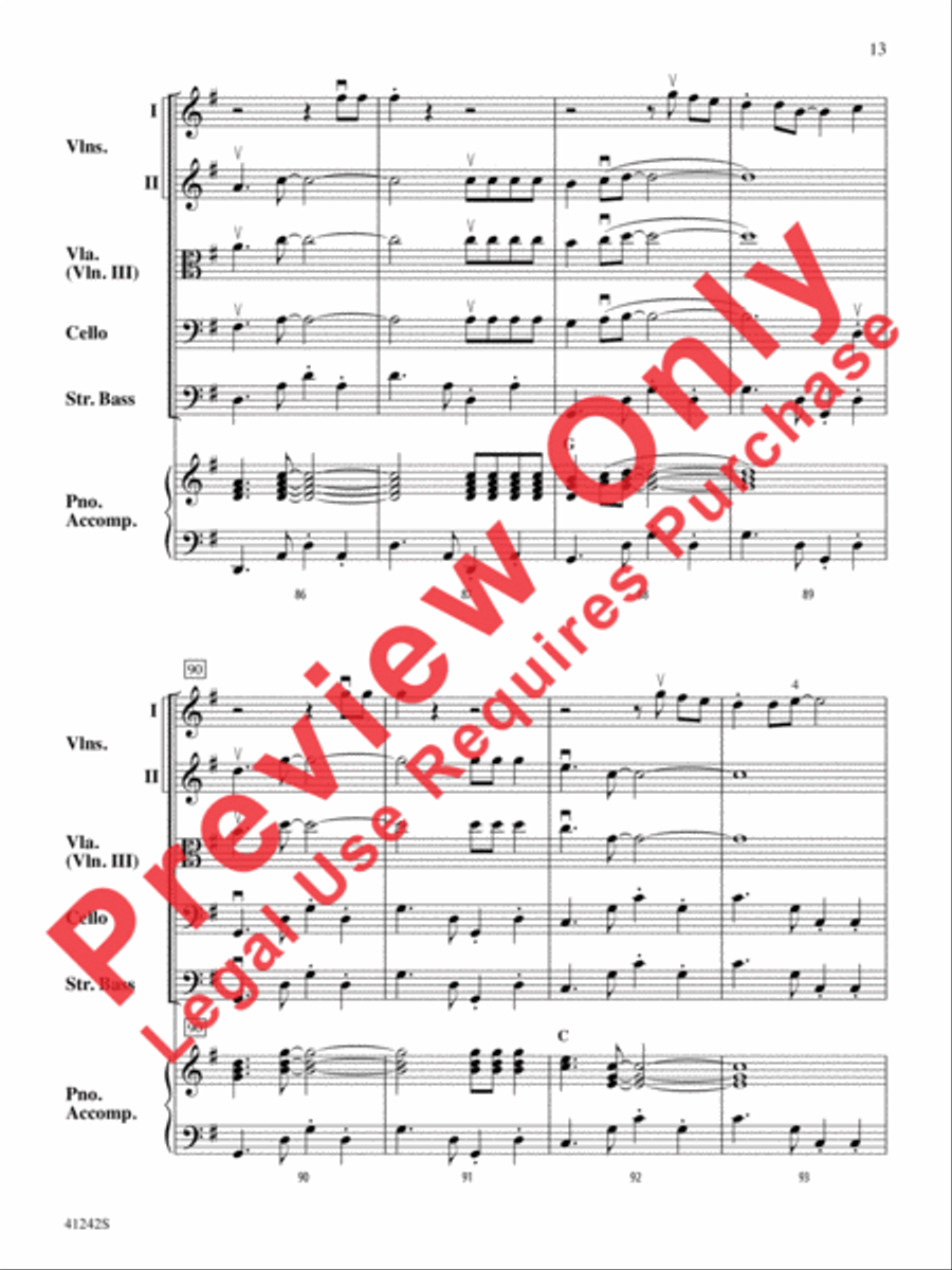Tango of the Bulldogs String Orchestra scores gallery preview page 14