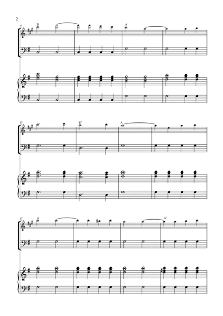 You Are My Sunshine Trumpet Duet scores gallery preview page 2