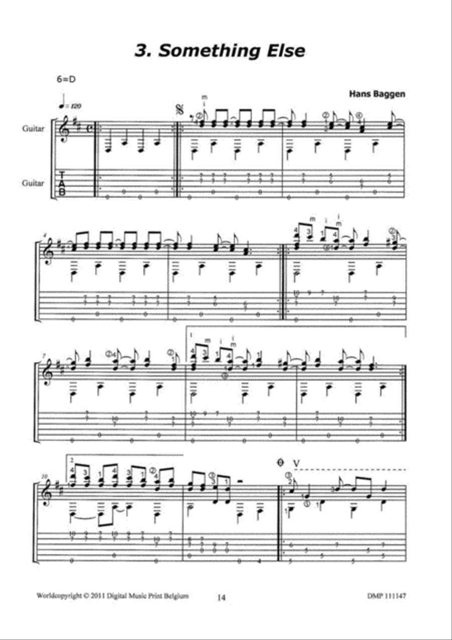 6 Cool Pieces Classical Guitar scores gallery preview page 4