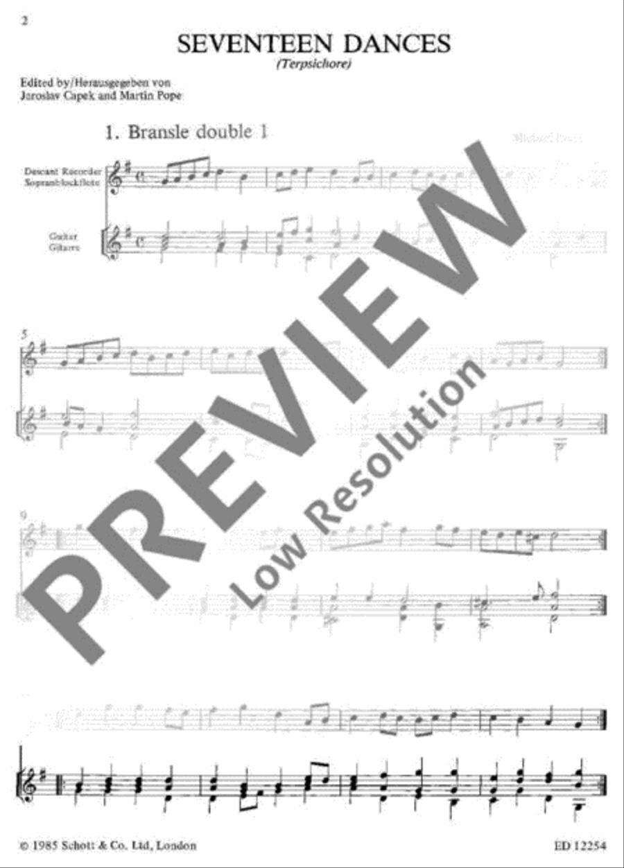 17 Dances Soprano Recorder scores gallery preview page 3