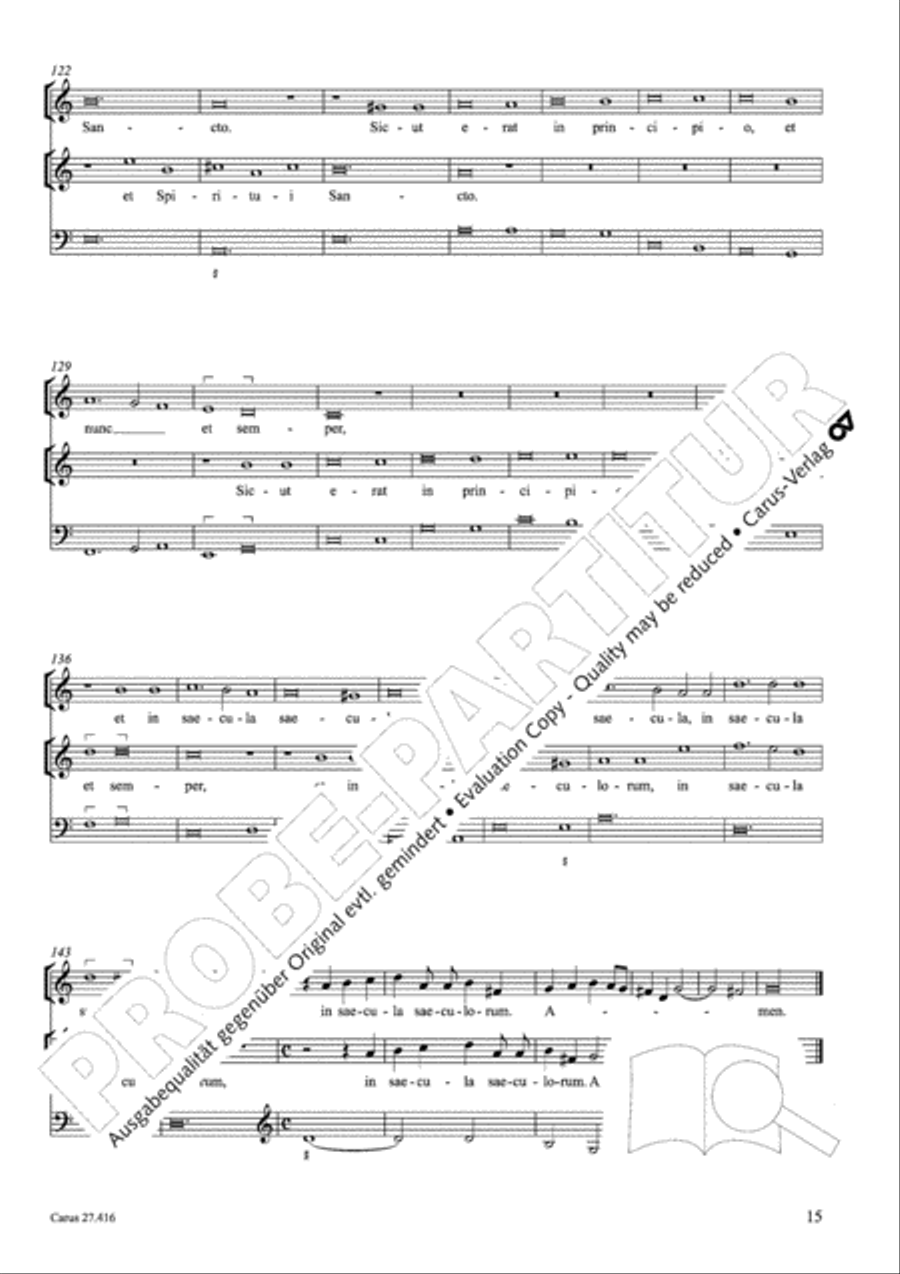 Laudate Dominum III 4-Part scores gallery preview page 16