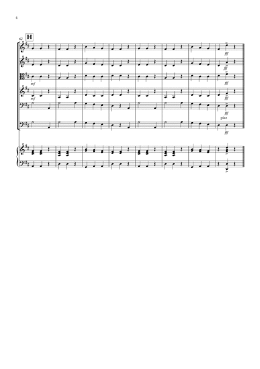 La Donna e Mobile (from Rigoletto) for String Orchestra String Orchestra scores gallery preview page 4