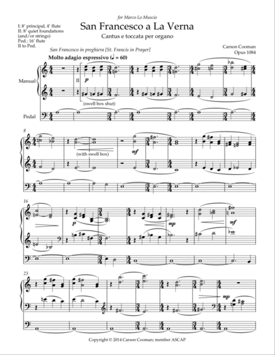 San Francesco a La Verna Organ Solo scores gallery preview page 3