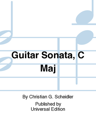 Book cover for Guitar Sonata, C Maj