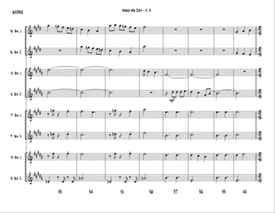 Make Me Cry Woodwind Ensemble scores gallery preview page 4