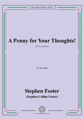 Book cover for S. Foster-A Penny for Your Thoughts!,in A flat Major