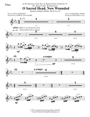 O Sacred Head, Now Wounded (Instrumental Parts)(SATB, Full Orchestra, Orch. Reduction for Organ)