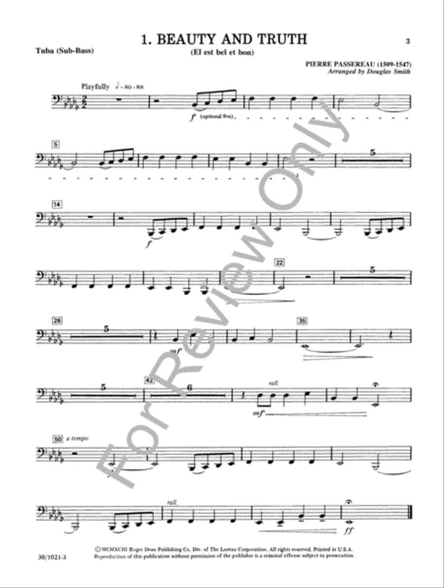 Classics for Four-Plus Brass - Tuba Brass Ensemble scores gallery preview page 2