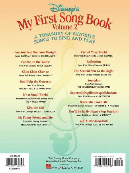 Disney's My First Songbook - Volume 2