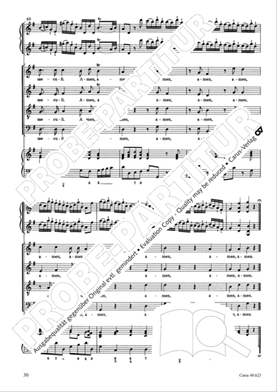 Missa brevis in G major Missa brevis in G major 4-Part scores gallery preview page 31