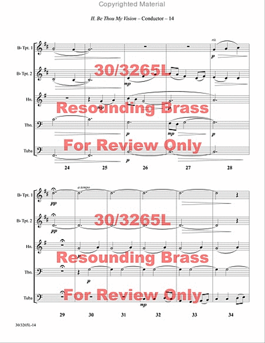 Resounding Brass Brass Quintet scores gallery preview page 15