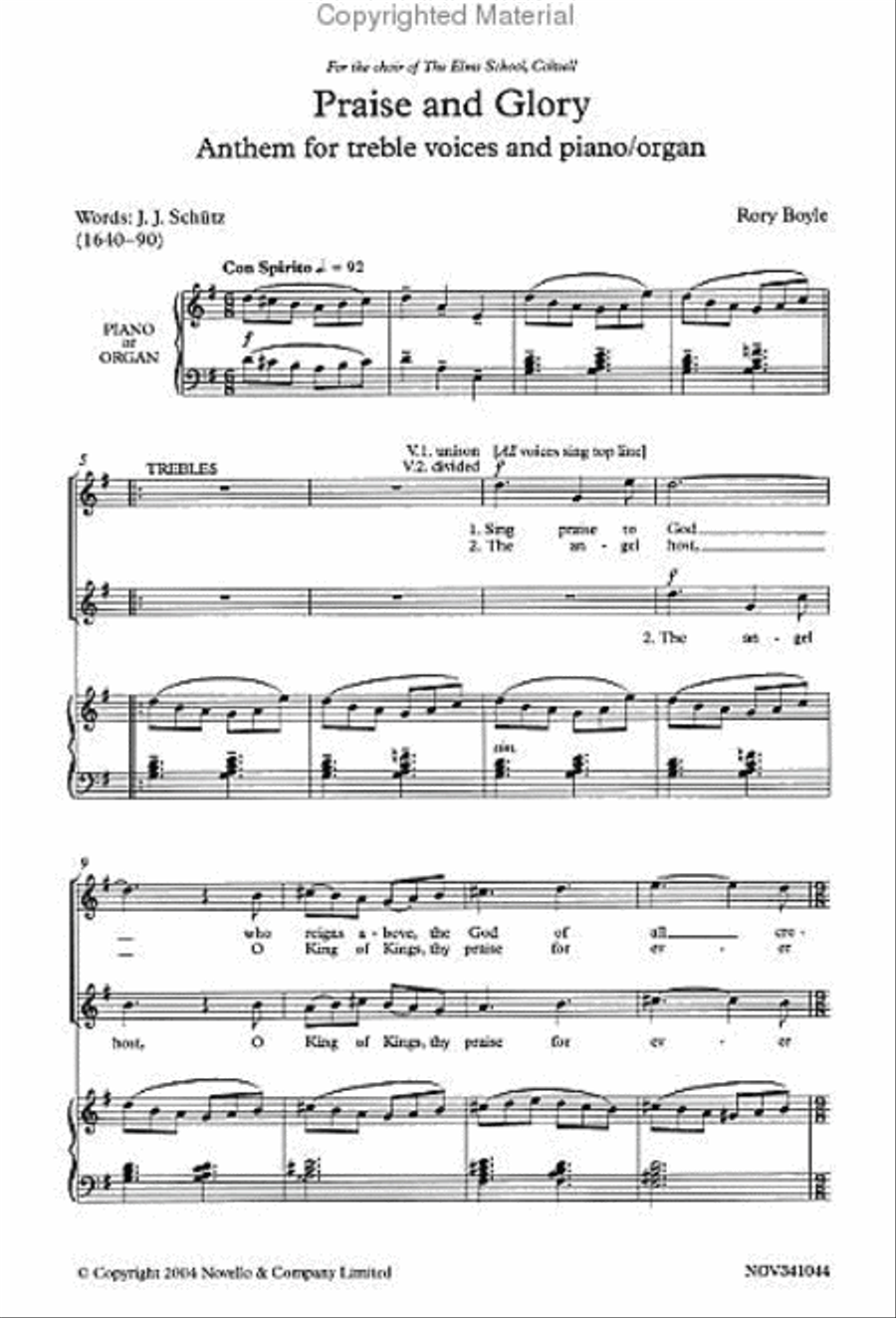 Rory Boyle: Praise And Glory Women's Choir scores gallery preview page 2
