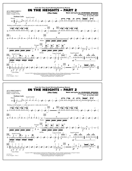In The Heights: Part 2 (The Club) - Aux. Percussion 2