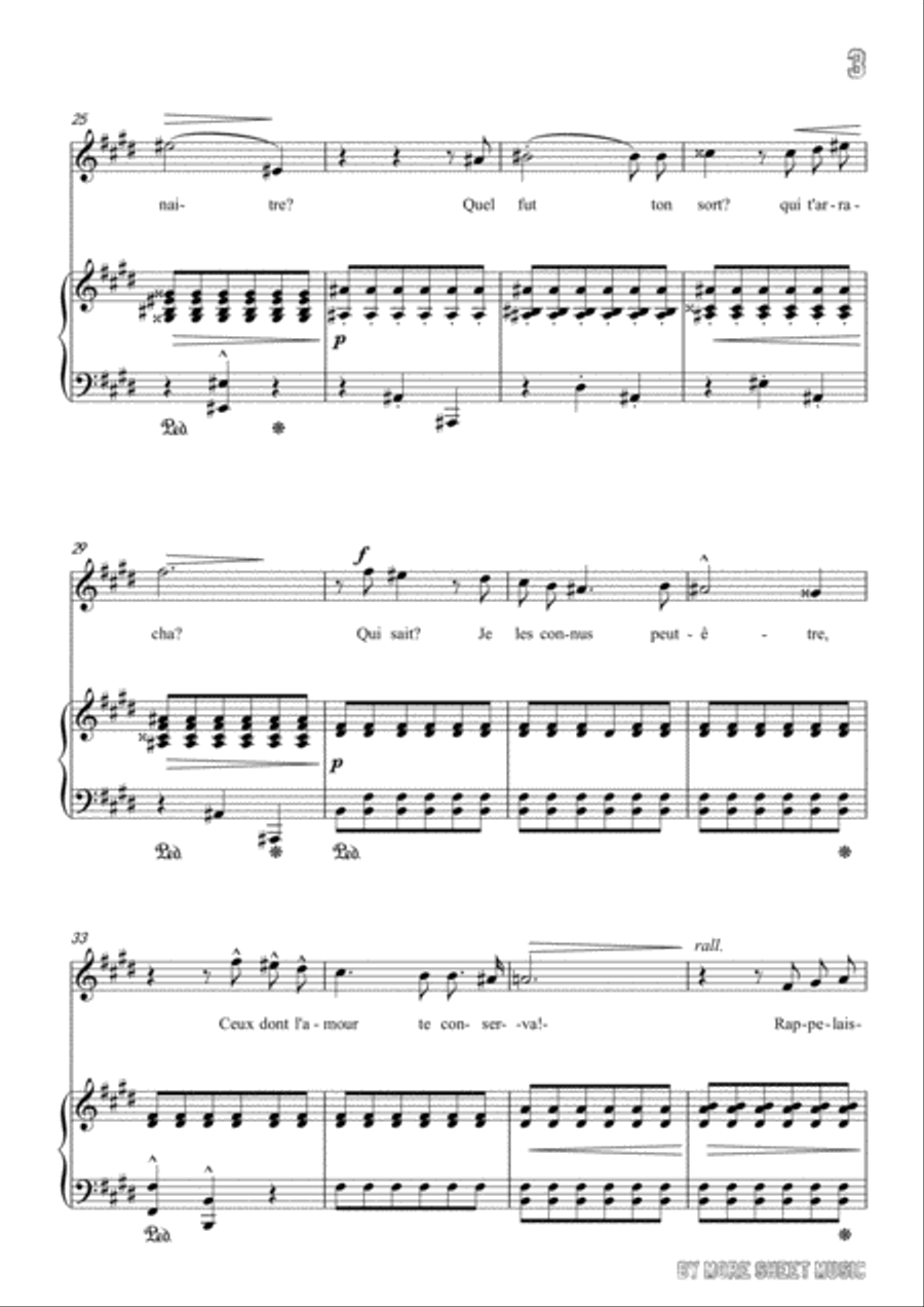 Viardot-Fleur desséchée in E Major,for Voice and Piano