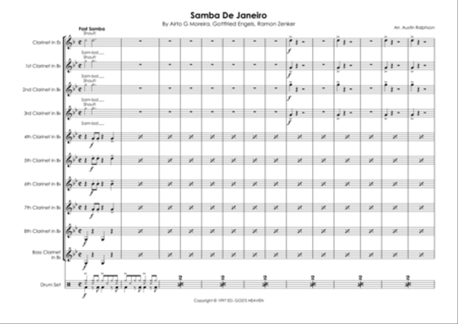 Samba De Janeiro Samba De Janeiro Woodwind Ensemble scores gallery preview page 3