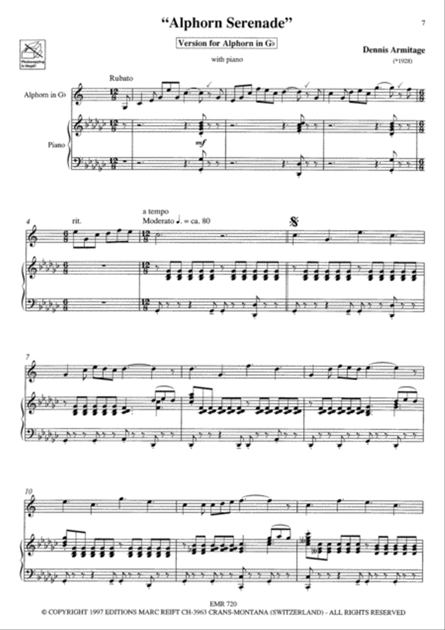 Alphorn Serenade Alphorn Serenade Piano Accompaniment scores gallery preview page 5